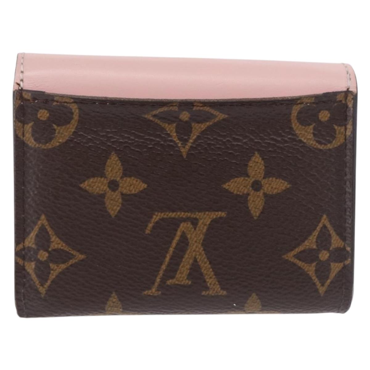 LOUIS VUITTON Monogram Portefeuille Zoe Wallet Pink M62933 LV Auth BA14404