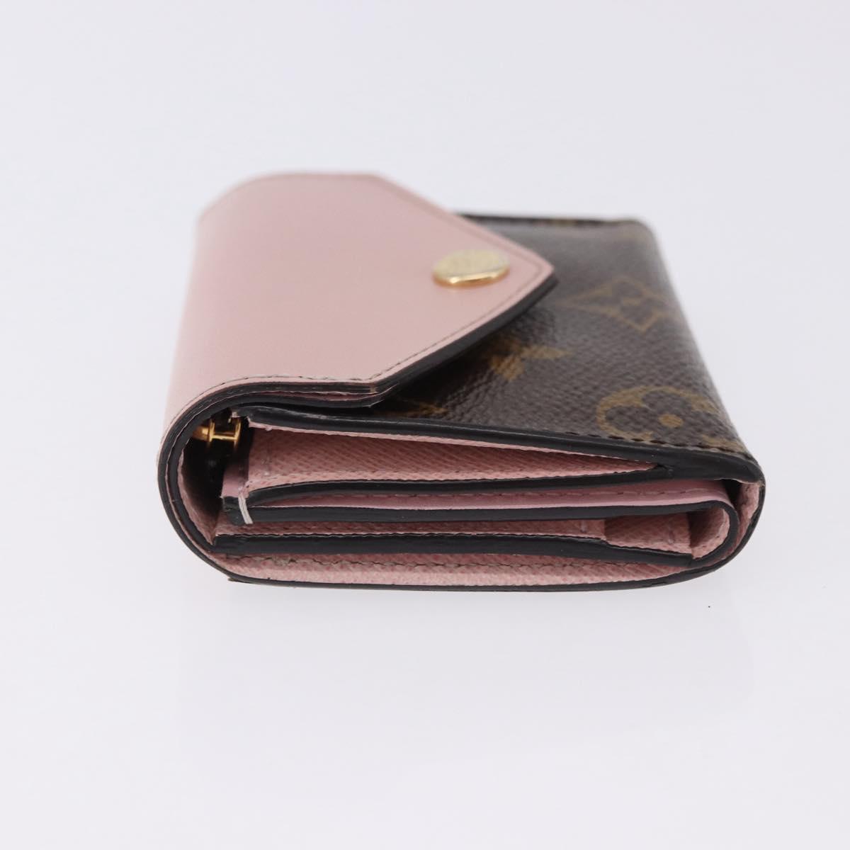 LOUIS VUITTON Monogram Portefeuille Zoe Wallet Pink M62933 LV Auth BA14404