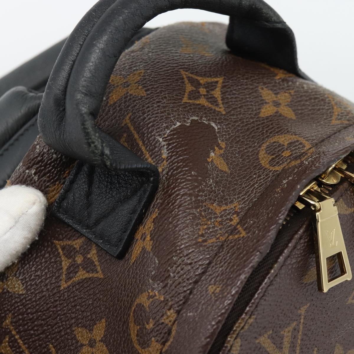 LOUIS VUITTON Monogram Palm Springs PM Backpack M43116 LV Auth BA14405