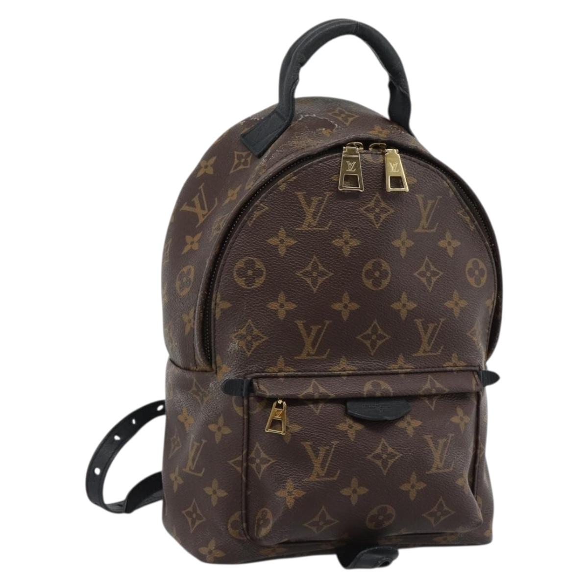 LOUIS VUITTON Monogram Palm Springs PM Backpack M43116 LV Auth BA14405
