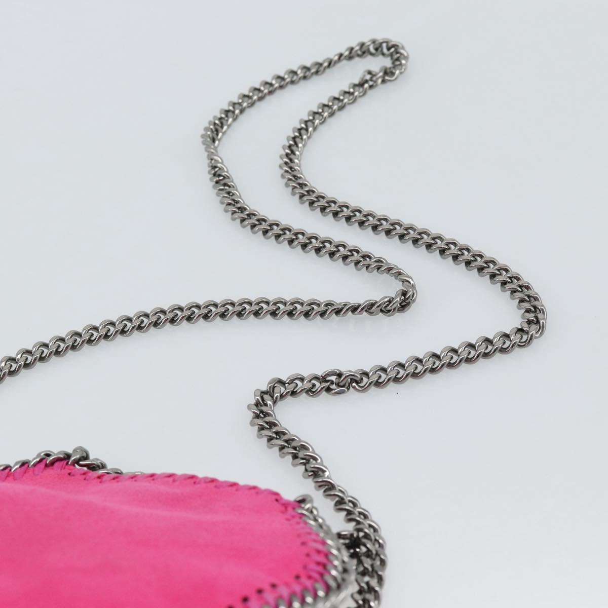 Stella MacCartney Chain Falabella Bag Polyester 2way Pink 391698 Auth BA14406A