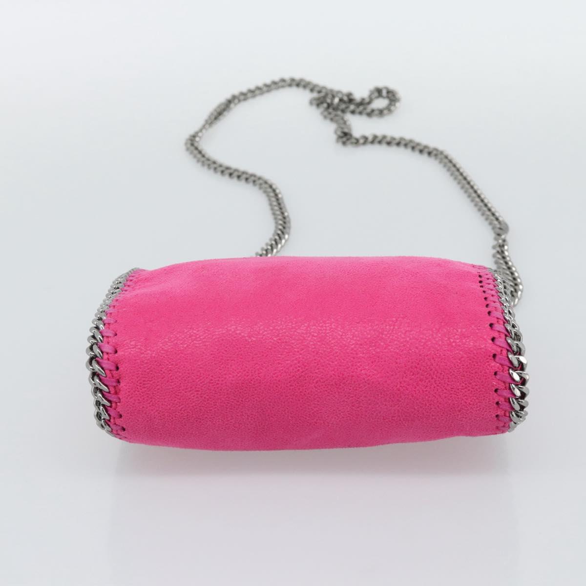 Stella MacCartney Chain Falabella Bag Polyester 2way Pink 391698 Auth BA14406A