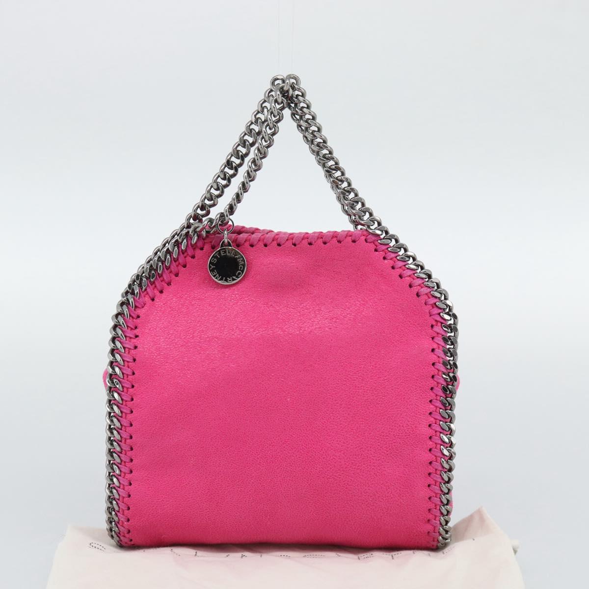 Stella MacCartney Chain Falabella Bag Polyester 2way Pink 391698 Auth BA14406A