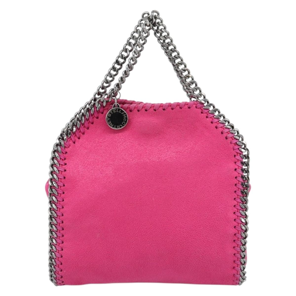 Stella MacCartney Chain Falabella Bag Polyester 2way Pink 391698 Auth BA14406A