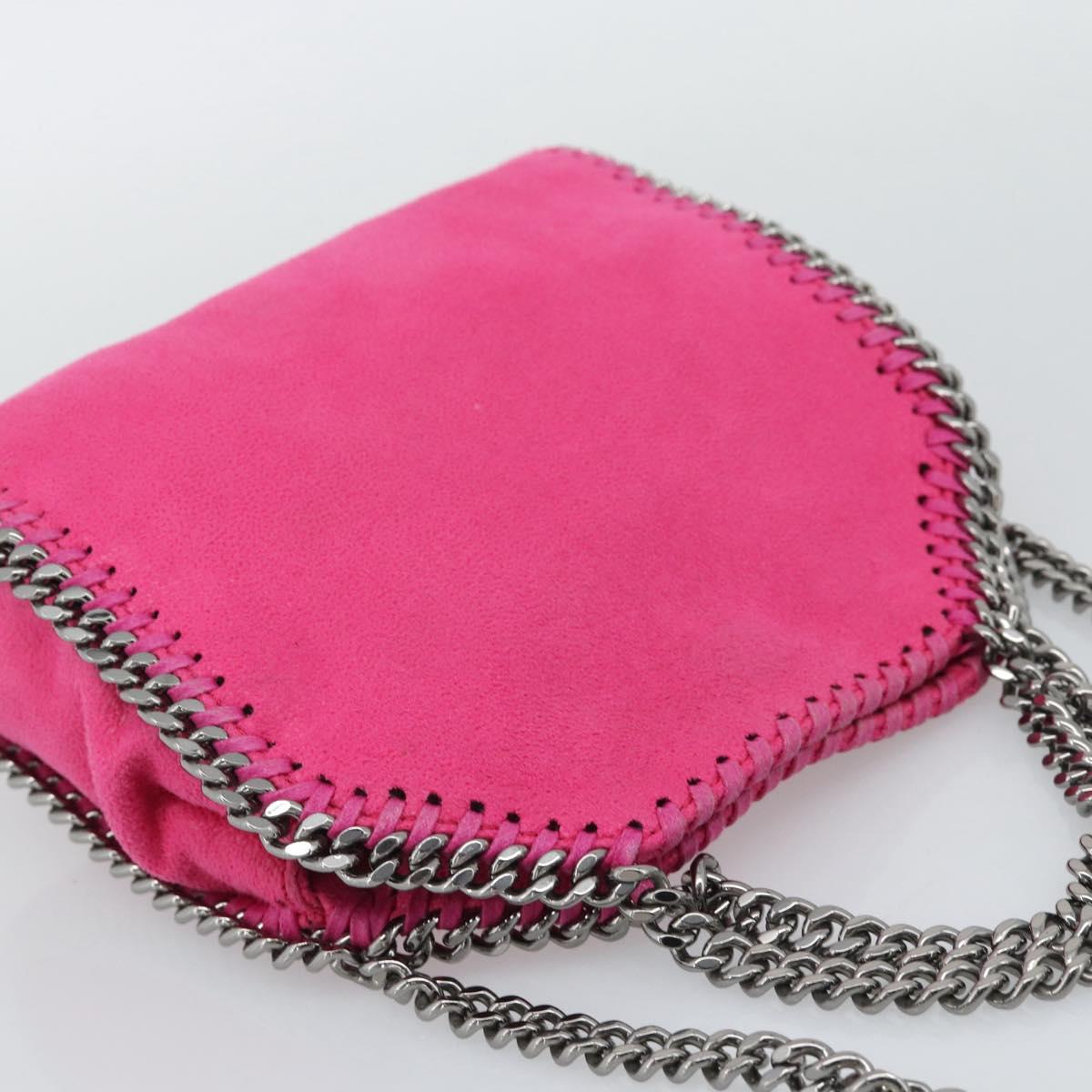 Stella MacCartney Chain Falabella Bag Polyester 2way Pink 391698 Auth BA14406A