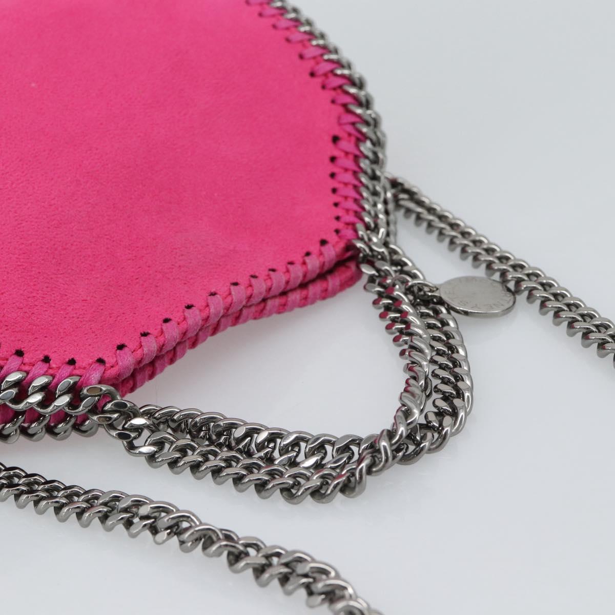 Stella MacCartney Chain Falabella Bag Polyester 2way Pink 391698 Auth BA14406A