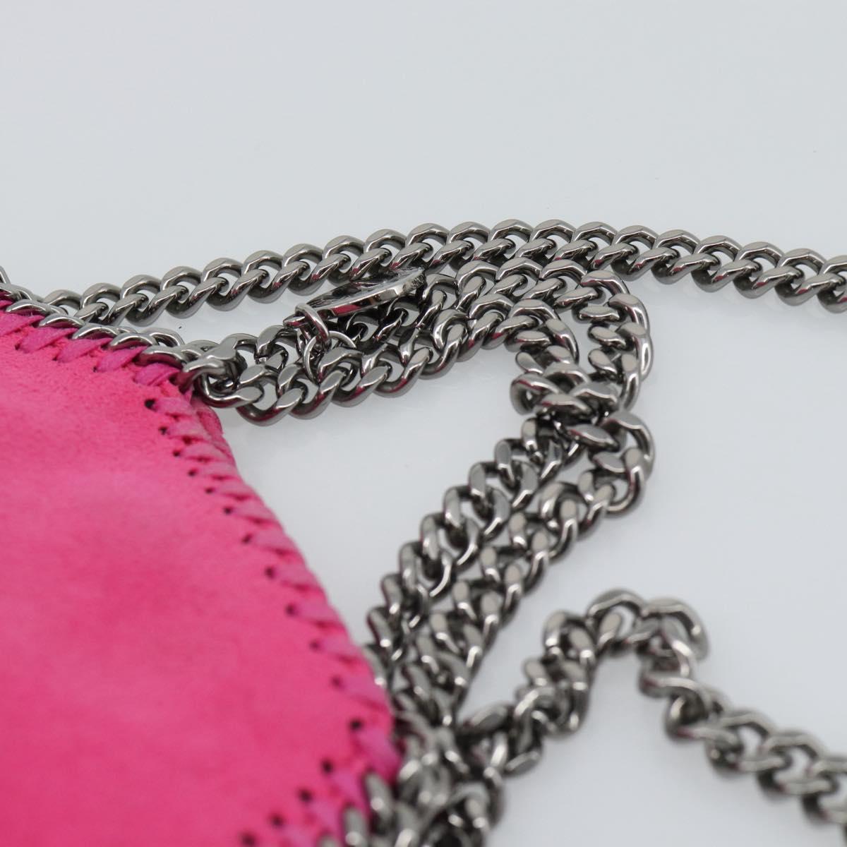 Stella MacCartney Chain Falabella Bag Polyester 2way Pink 391698 Auth BA14406A