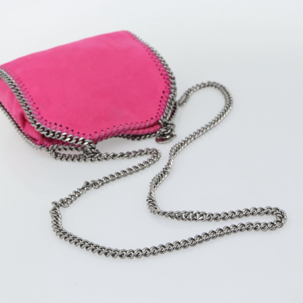 Stella MacCartney Chain Falabella Bag Polyester 2way Pink 391698 Auth BA14406A