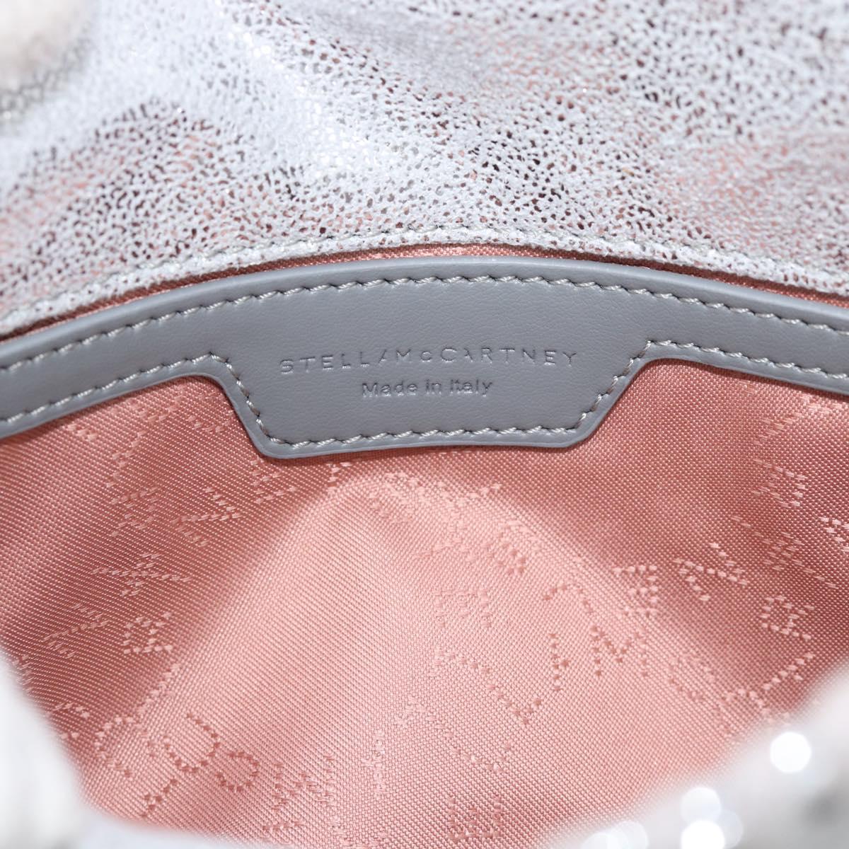 Stella MacCartney Chain Falabella Bag polyester 2way Silver Auth BA14408A