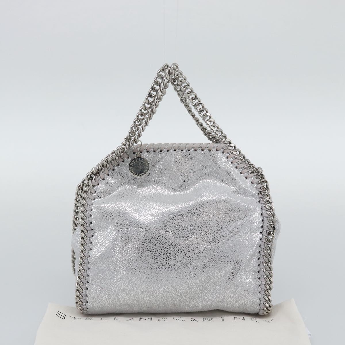 Stella MacCartney Chain Falabella Bag polyester 2way Silver Auth BA14408A