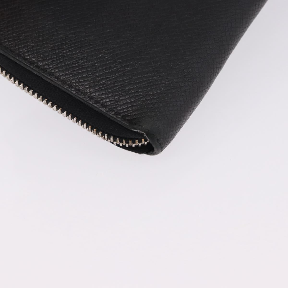 LOUIS VUITTON Taiga Zippy Wallet Vertical Wallet Ardoise M32822 LV Auth BA14417