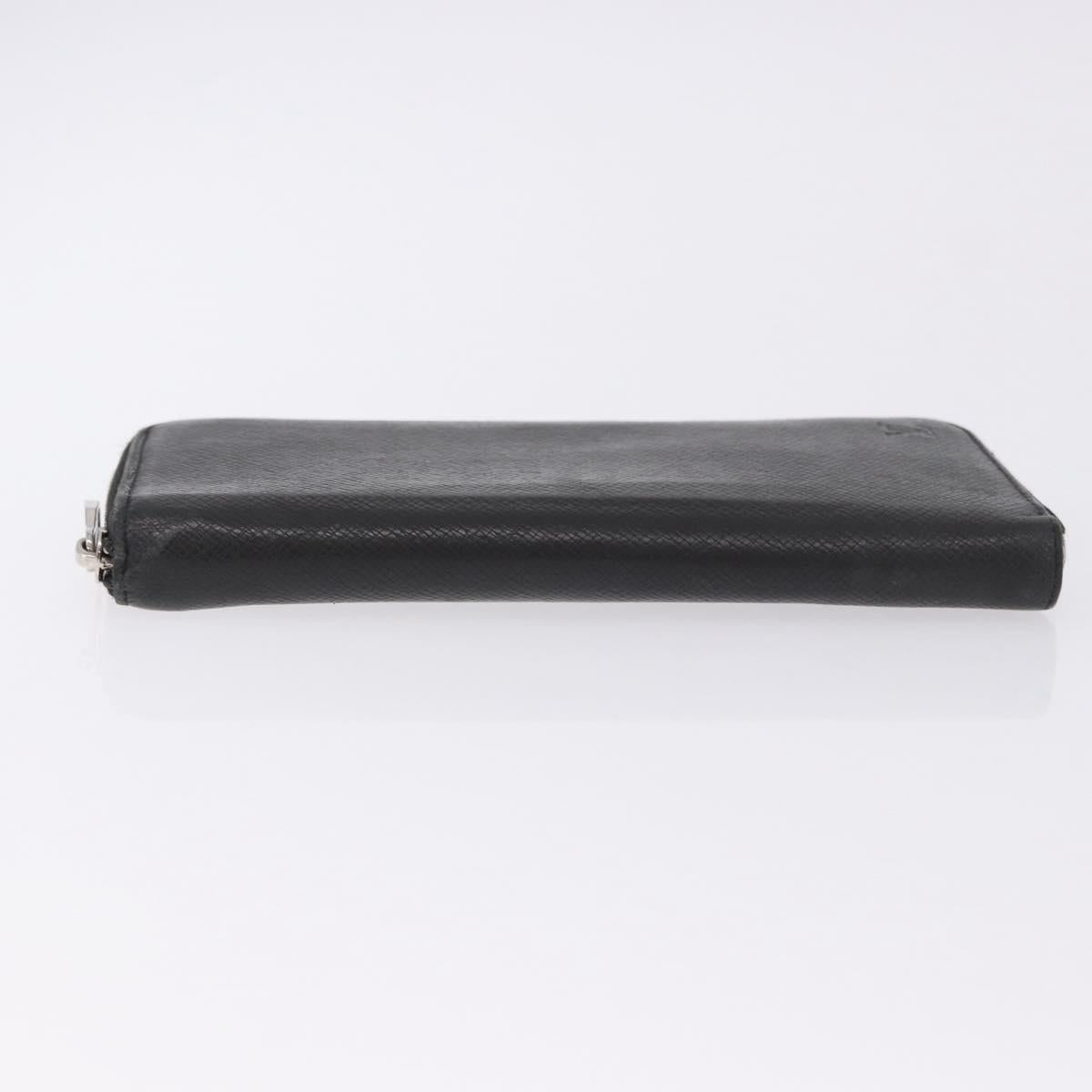 LOUIS VUITTON Taiga Zippy Wallet Vertical Wallet Ardoise M32822 LV Auth BA14417