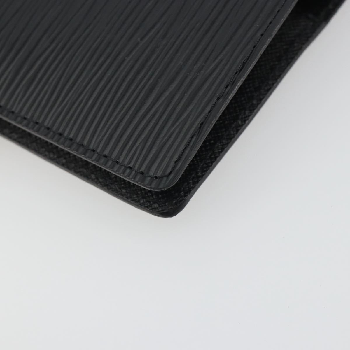 LOUIS VUITTON Epi Agenda PM Day Planner Cover Black R20052 LV Auth BA14418A