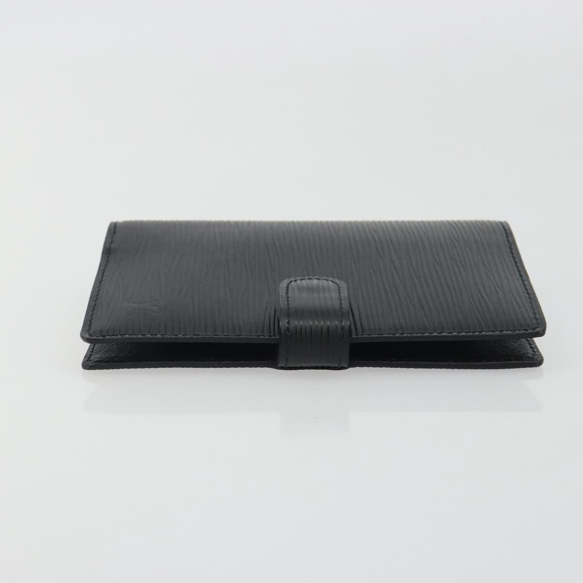 LOUIS VUITTON Epi Agenda PM Day Planner Cover Black R20052 LV Auth BA14418A