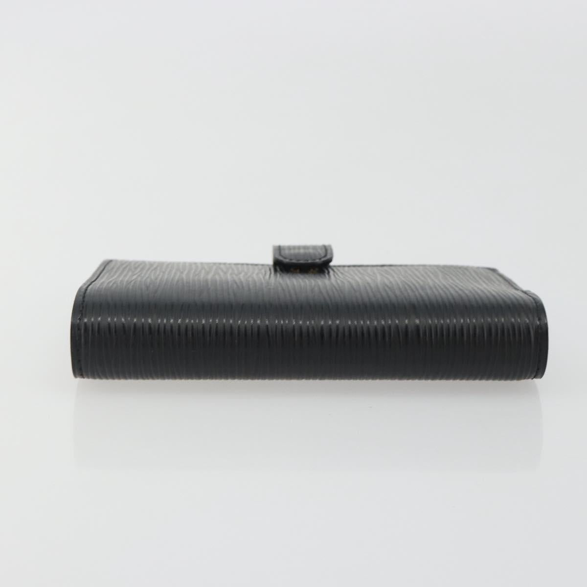 LOUIS VUITTON Epi Agenda PM Day Planner Cover Black R20052 LV Auth BA14418A