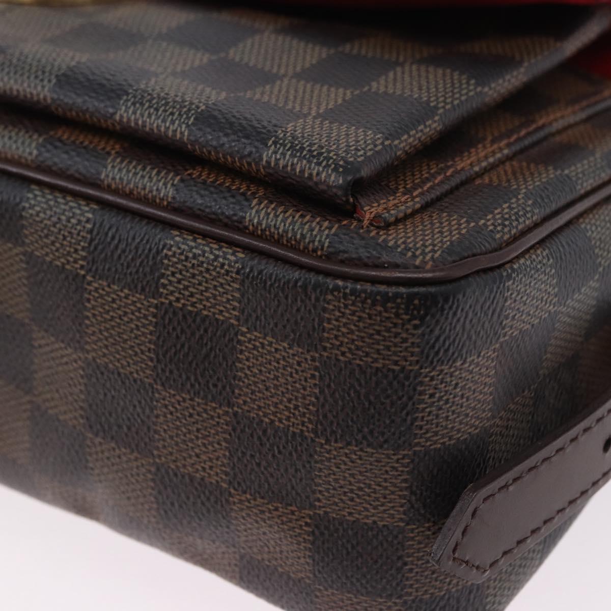 LOUIS VUITTON Damier Ebene Ravello GM Shoulder Bag N60006 LV Auth BA14431