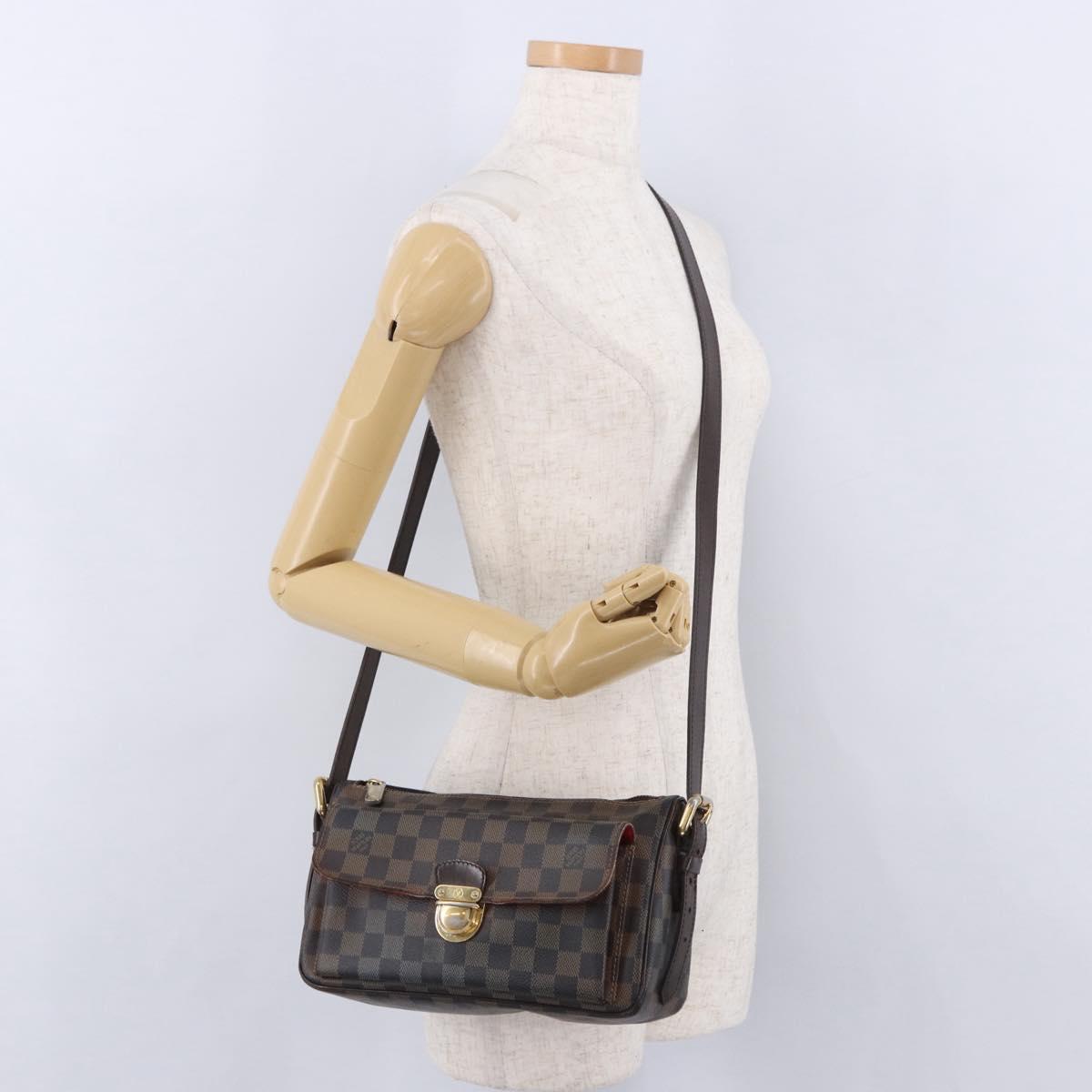 LOUIS VUITTON Damier Ebene Ravello GM Shoulder Bag N60006 LV Auth BA14431