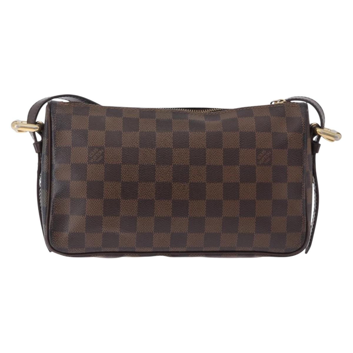 LOUIS VUITTON Damier Ebene Ravello GM Shoulder Bag N60006 LV Auth BA14431