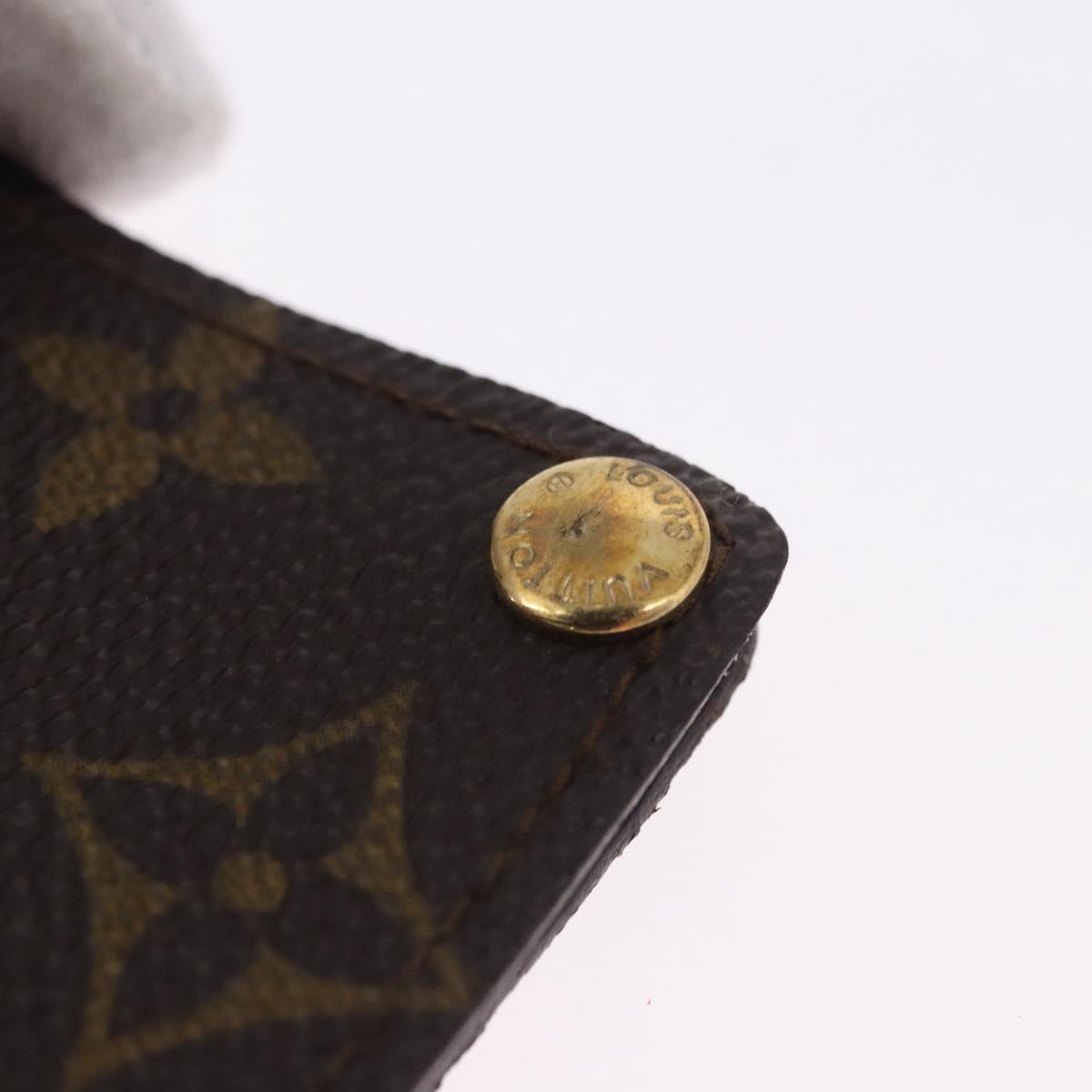 LOUIS VUITTON Monogram Porto Cartes Crdit Pression Card Case M60937 Auth BA14432