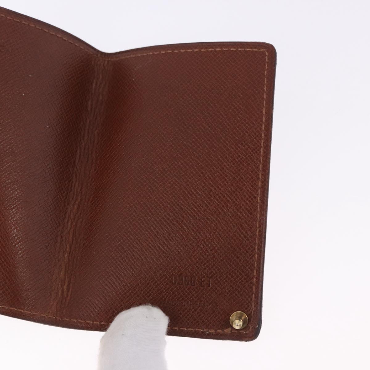 LOUIS VUITTON Monogram Porto Cartes Crdit Pression Card Case M60937 Auth BA14432