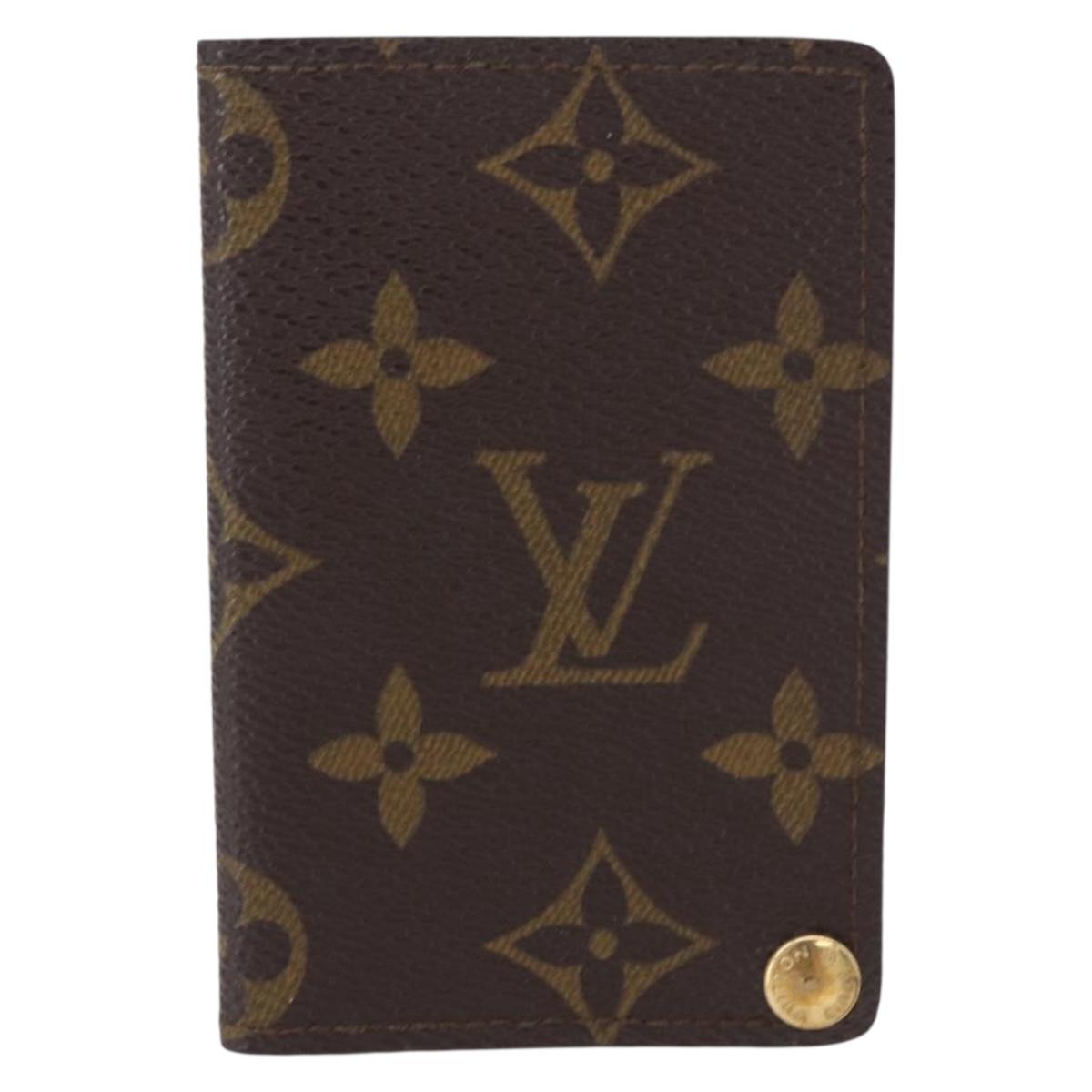 LOUIS VUITTON Monogram Porto Cartes Crdit Pression Card Case M60937 Auth BA14432