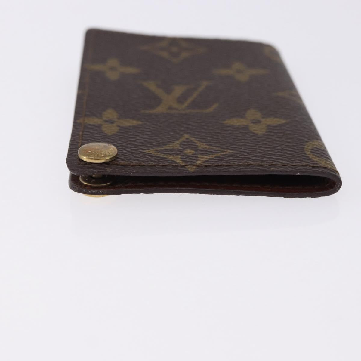 LOUIS VUITTON Monogram Porto Cartes Crdit Pression Card Case M60937 Auth BA14432