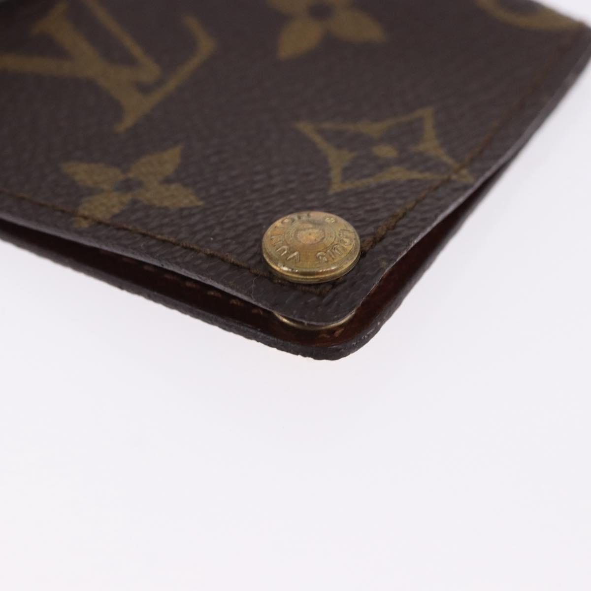LOUIS VUITTON Monogram Porto Cartes Crdit Pression Card Case M60937 Auth BA14432