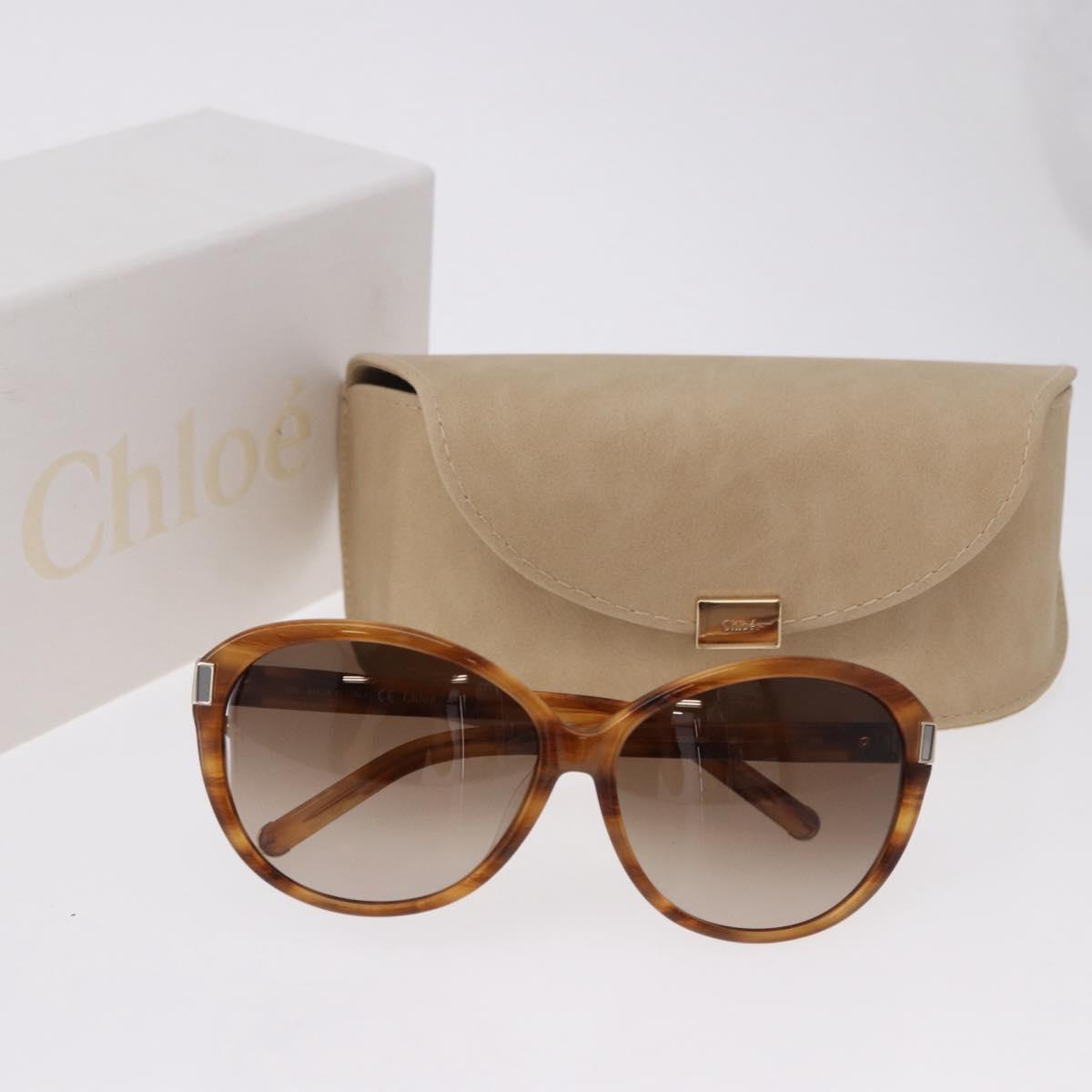 Chloe Sunglasses plastic Brown Auth BA14435A