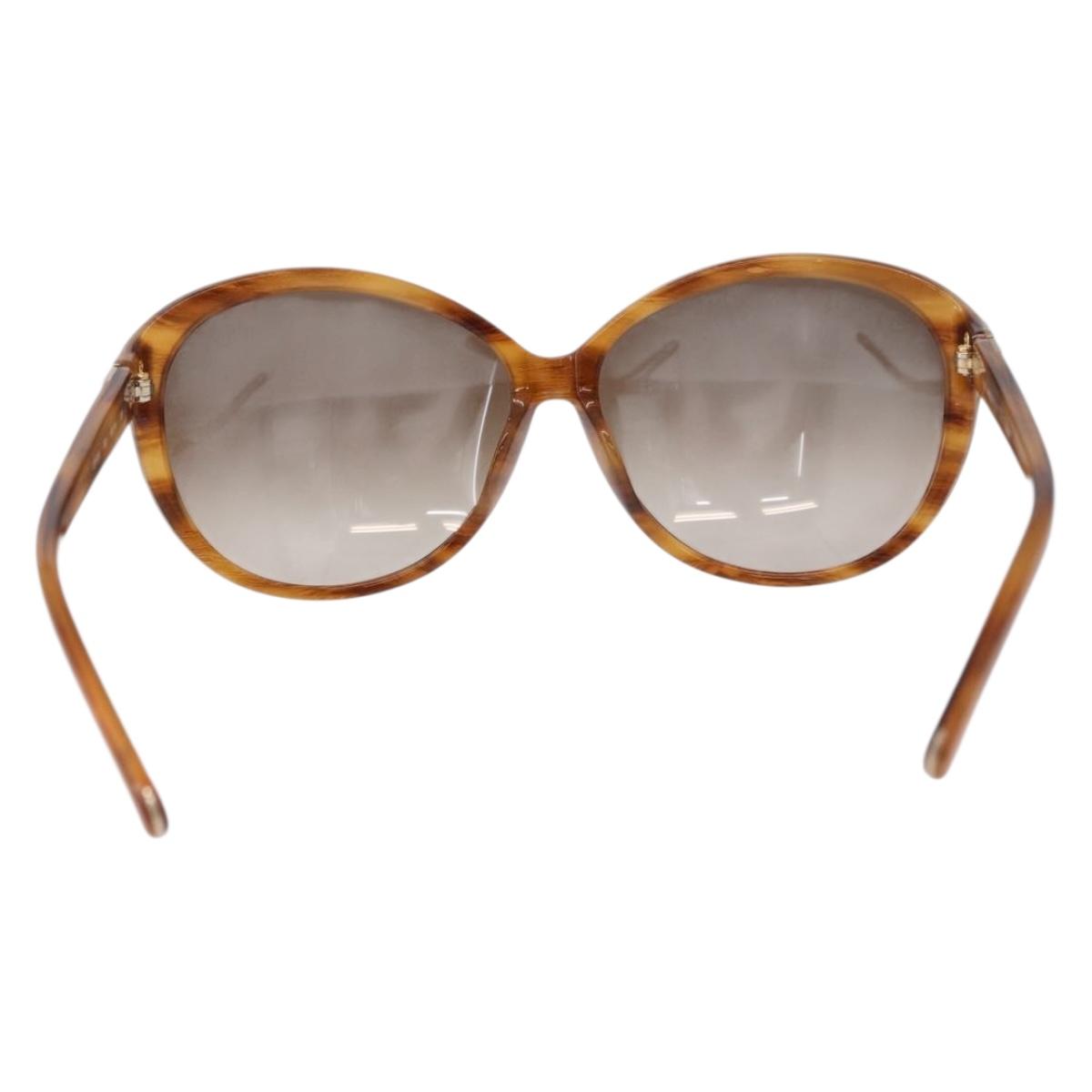 Chloe Sunglasses plastic Brown Auth BA14435A