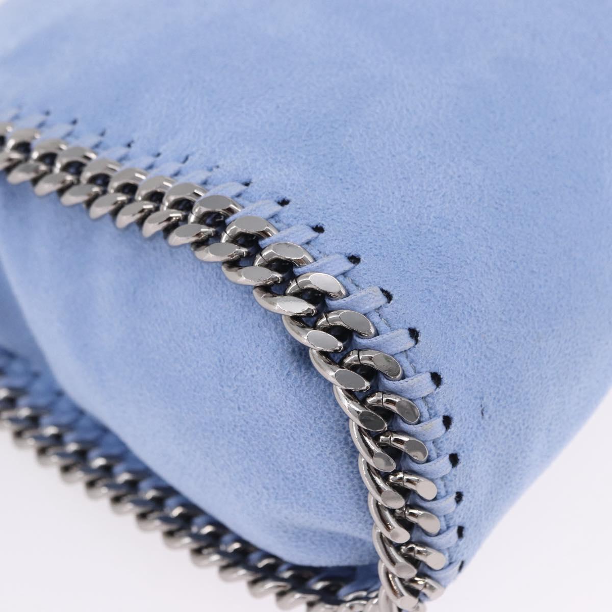 Stella MacCartney Chain Farabella Mini Polyester Light Blue 371223 Auth BA14436A