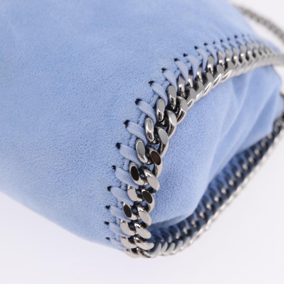 Stella MacCartney Chain Farabella Mini Polyester Light Blue 371223 Auth BA14436A