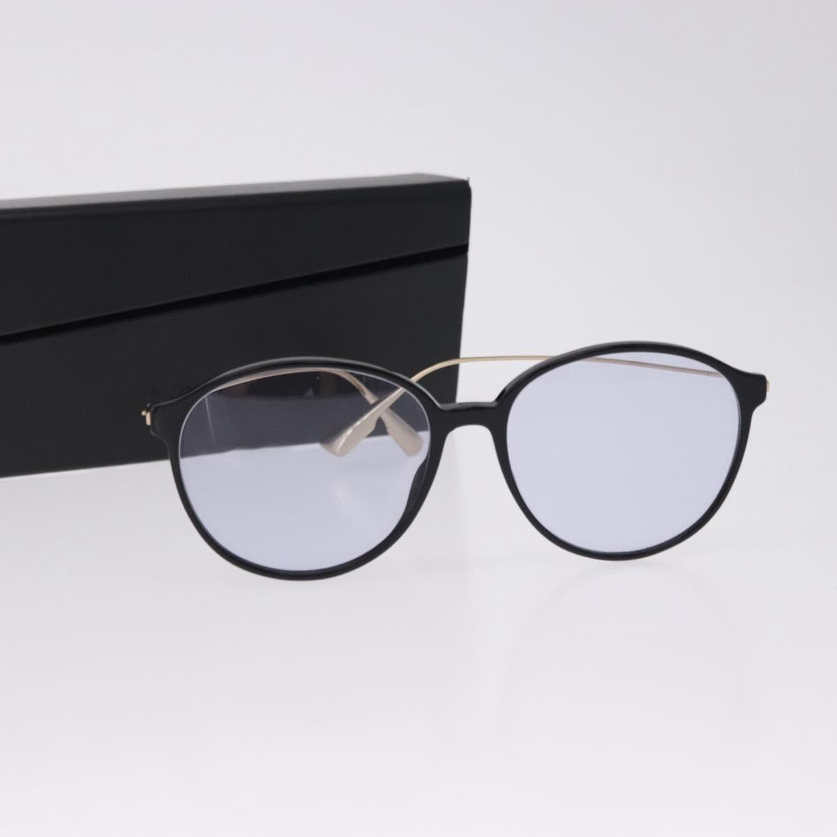 Christian Dior Sunglasses metal Black Auth BA14438A