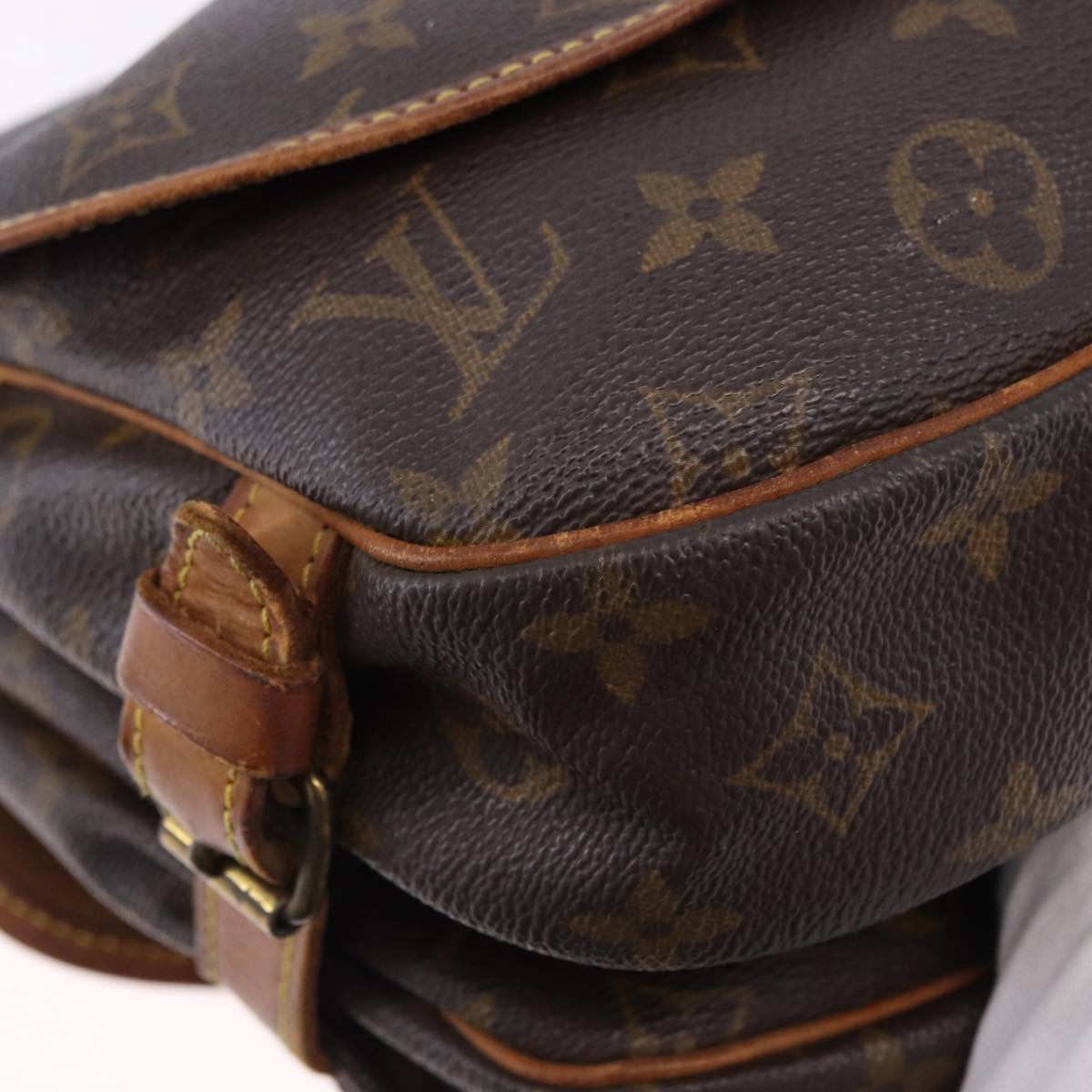 LOUIS VUITTON Monogram Saumur 30 Shoulder Bag M42256 LV Auth BA14441