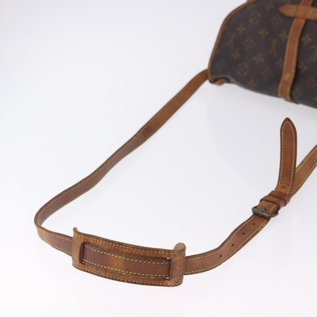 LOUIS VUITTON Monogram Saumur 30 Shoulder Bag M42256 LV Auth BA14441