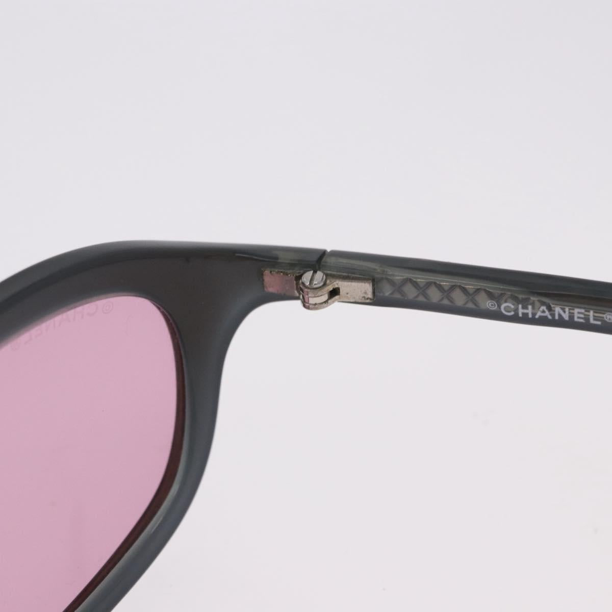 CHANEL Sunglasses plastic Red CC Auth BA14445