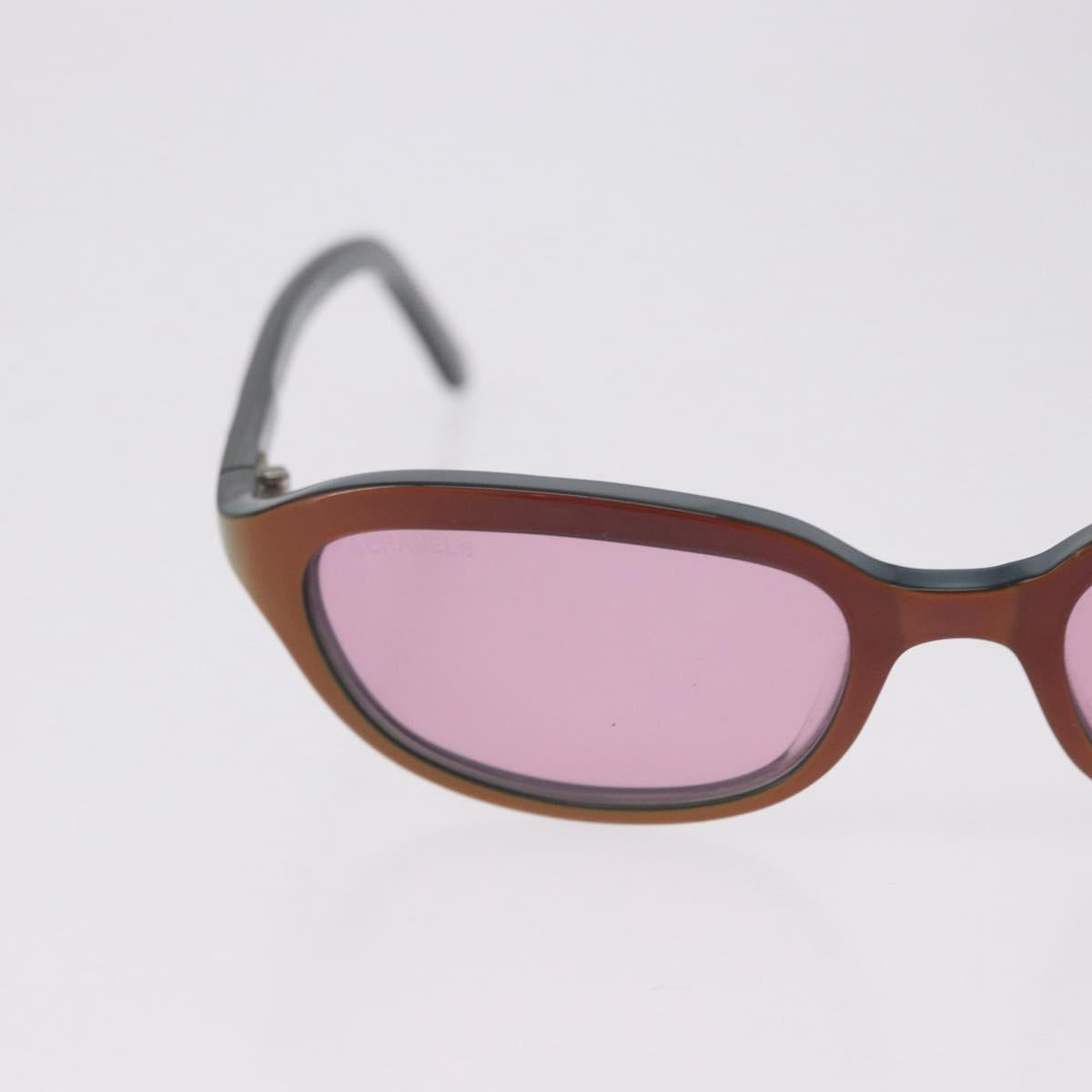 CHANEL Sunglasses plastic Red CC Auth BA14445