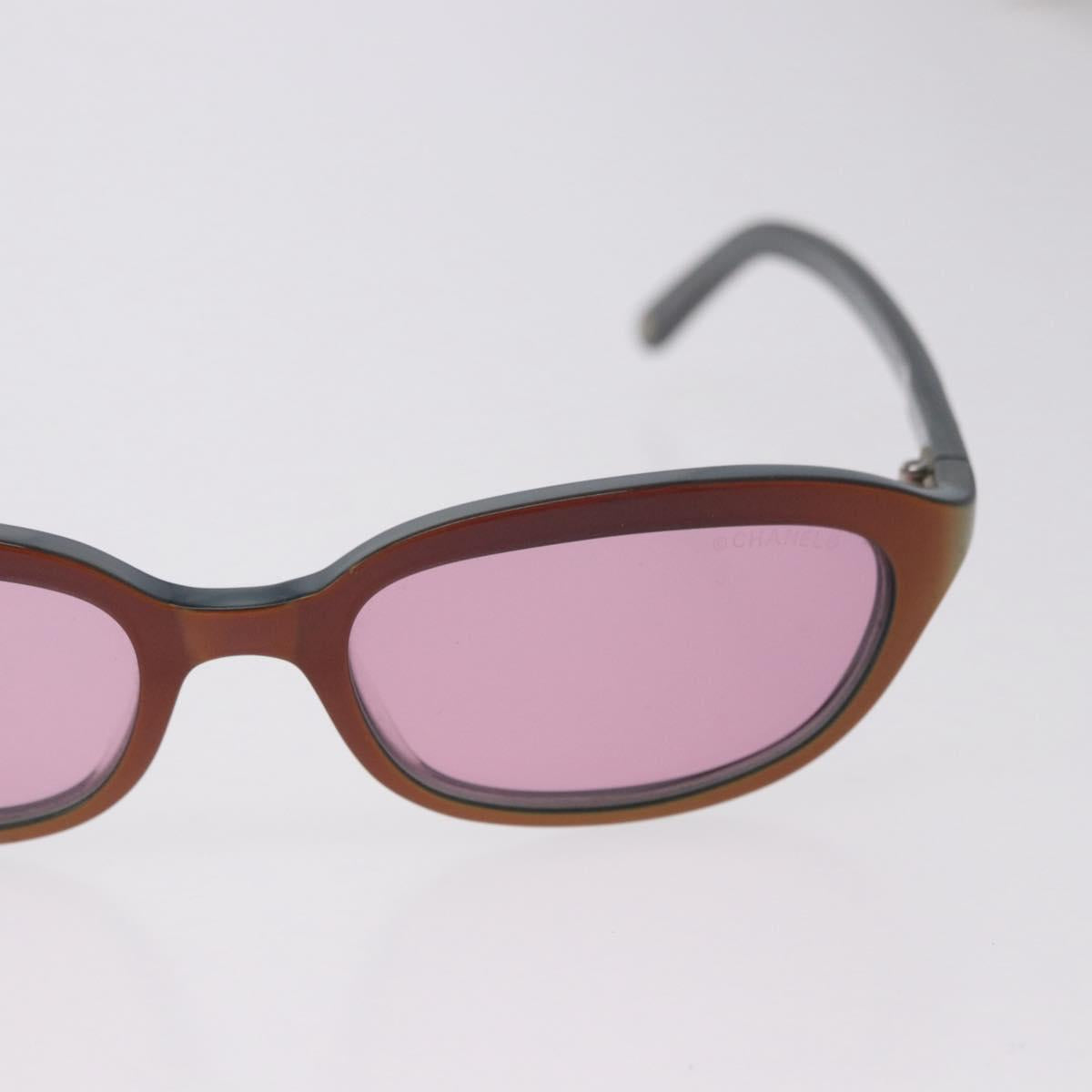 CHANEL Sunglasses plastic Red CC Auth BA14445