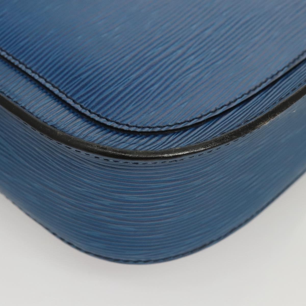 LOUIS VUITTON Epi Saint Cloud GM Shoulder Bag Toledo Blue M52195 LV Auth BA1445