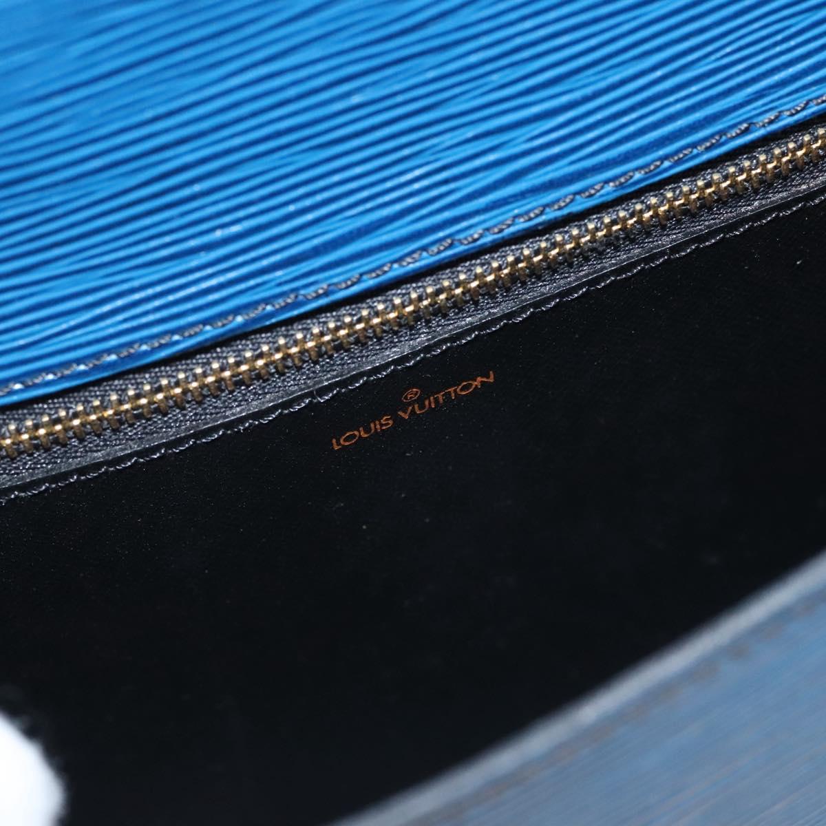 LOUIS VUITTON Epi Saint Cloud GM Shoulder Bag Toledo Blue M52195 LV Auth BA1445