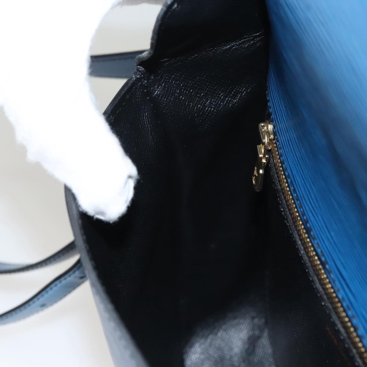 LOUIS VUITTON Epi Saint Cloud GM Shoulder Bag Toledo Blue M52195 LV Auth BA1445