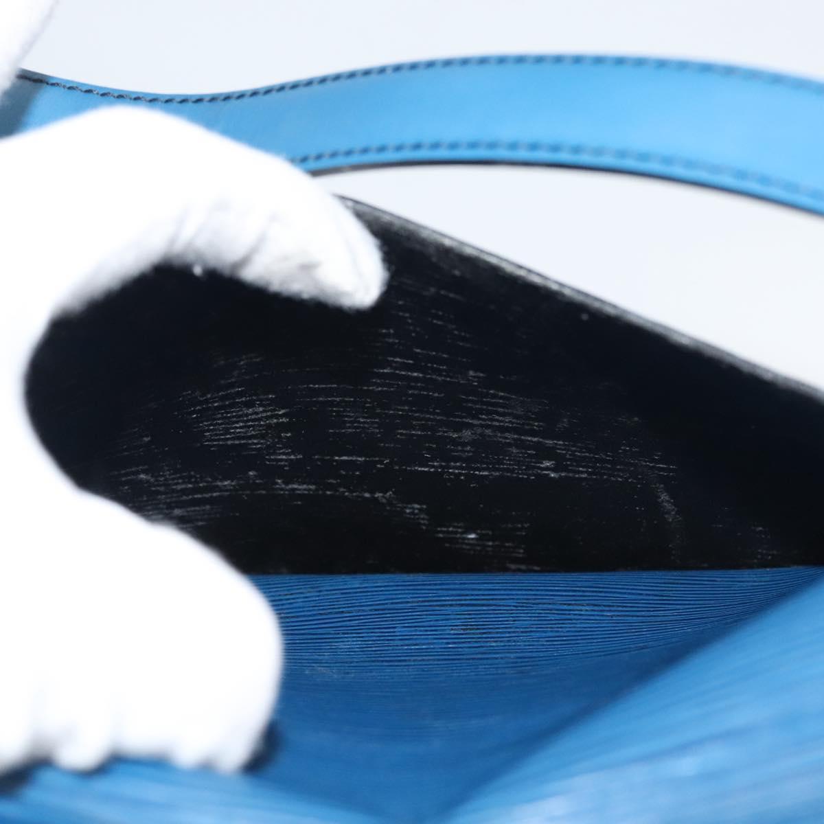 LOUIS VUITTON Epi Saint Cloud GM Shoulder Bag Toledo Blue M52195 LV Auth BA1445