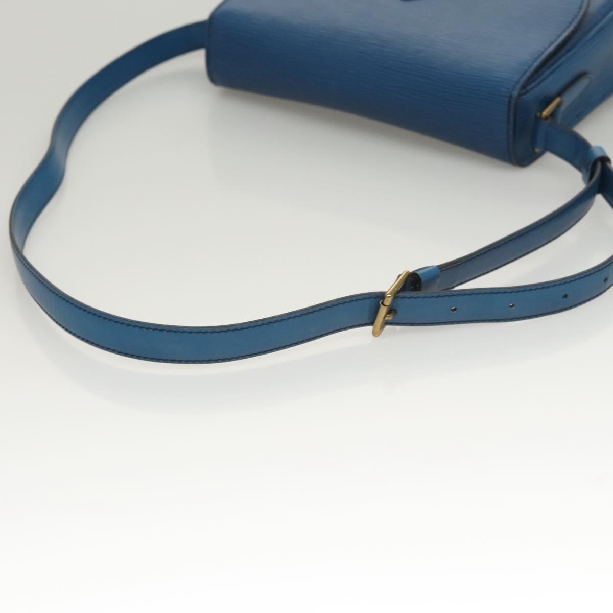 LOUIS VUITTON Epi Saint Cloud GM Shoulder Bag Toledo Blue M52195 LV Auth BA1445