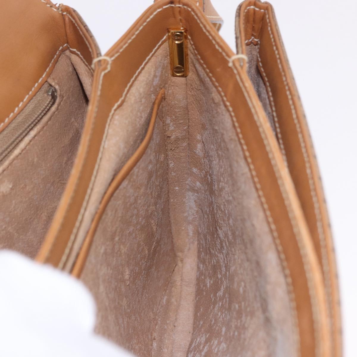 GUCCI Micro GG Supreme Shoulder Bag PVC Beige Gold 001 406 1780 Auth BA14455