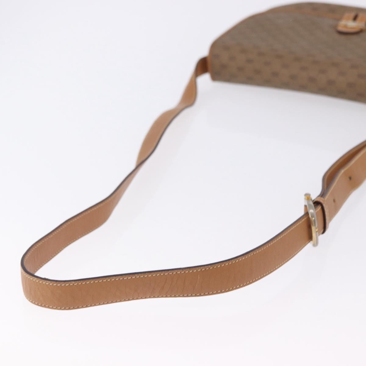 GUCCI Micro GG Supreme Shoulder Bag PVC Beige Gold 001 406 1780 Auth BA14455