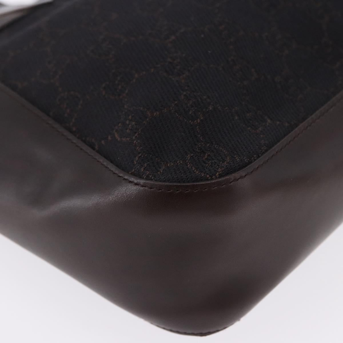 GUCCI GG Canvas Tote Bag Black 73983 Auth BA14459A