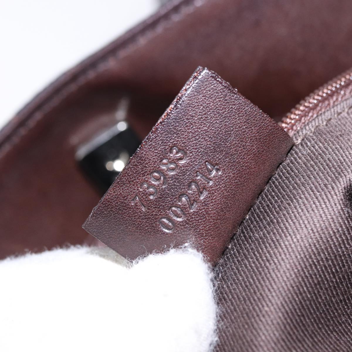 GUCCI GG Canvas Tote Bag Black 73983 Auth BA14459A