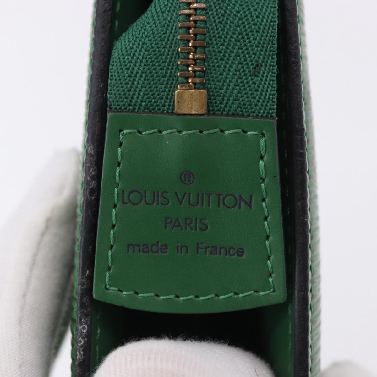 LOUIS VUITTON Epi Trousse Crete Pouch Green M48404 LV Auth BA14465