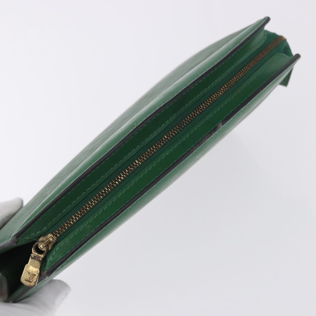 LOUIS VUITTON Epi Trousse Crete Pouch Green M48404 LV Auth BA14465