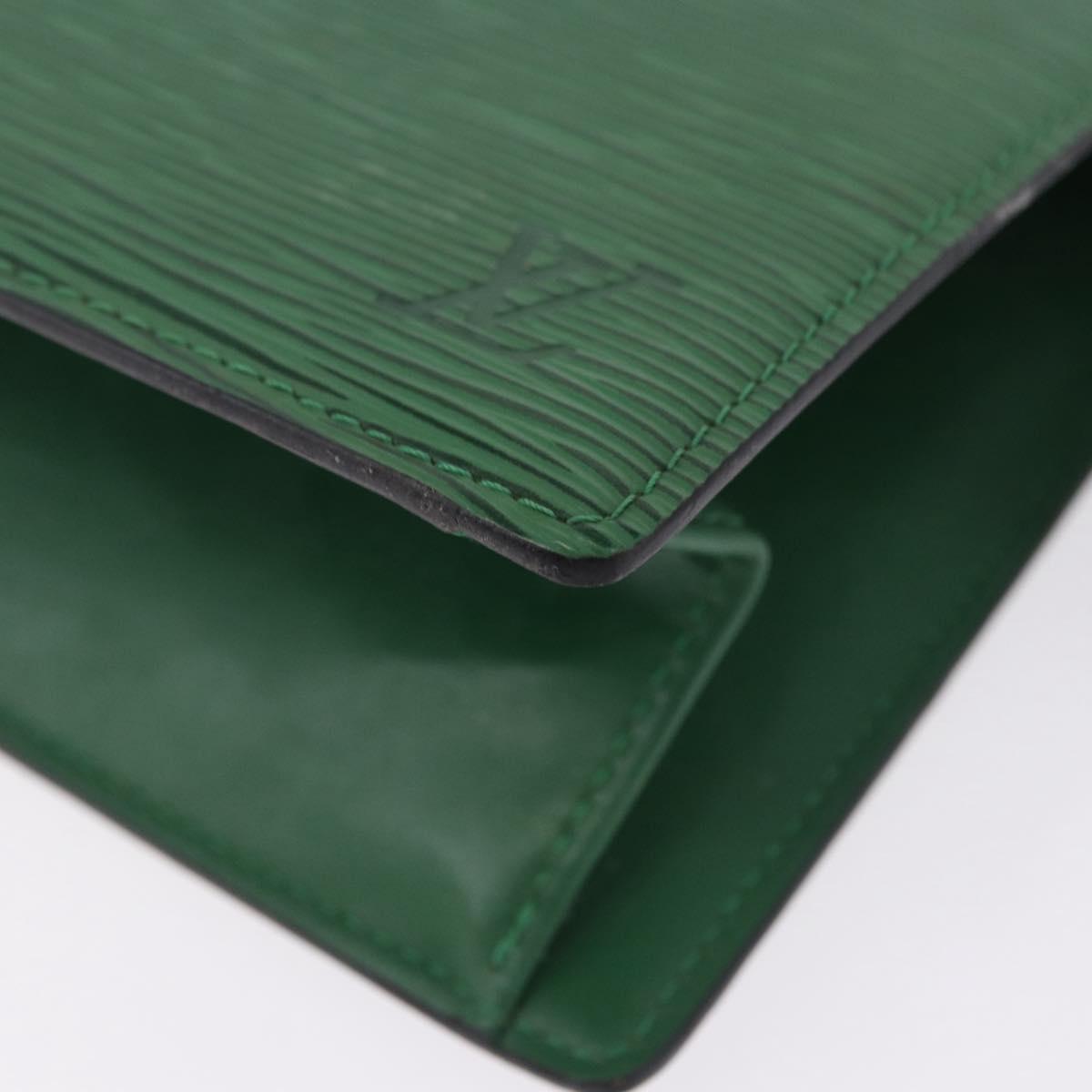 LOUIS VUITTON Epi Trousse Crete Pouch Green M48404 LV Auth BA14465