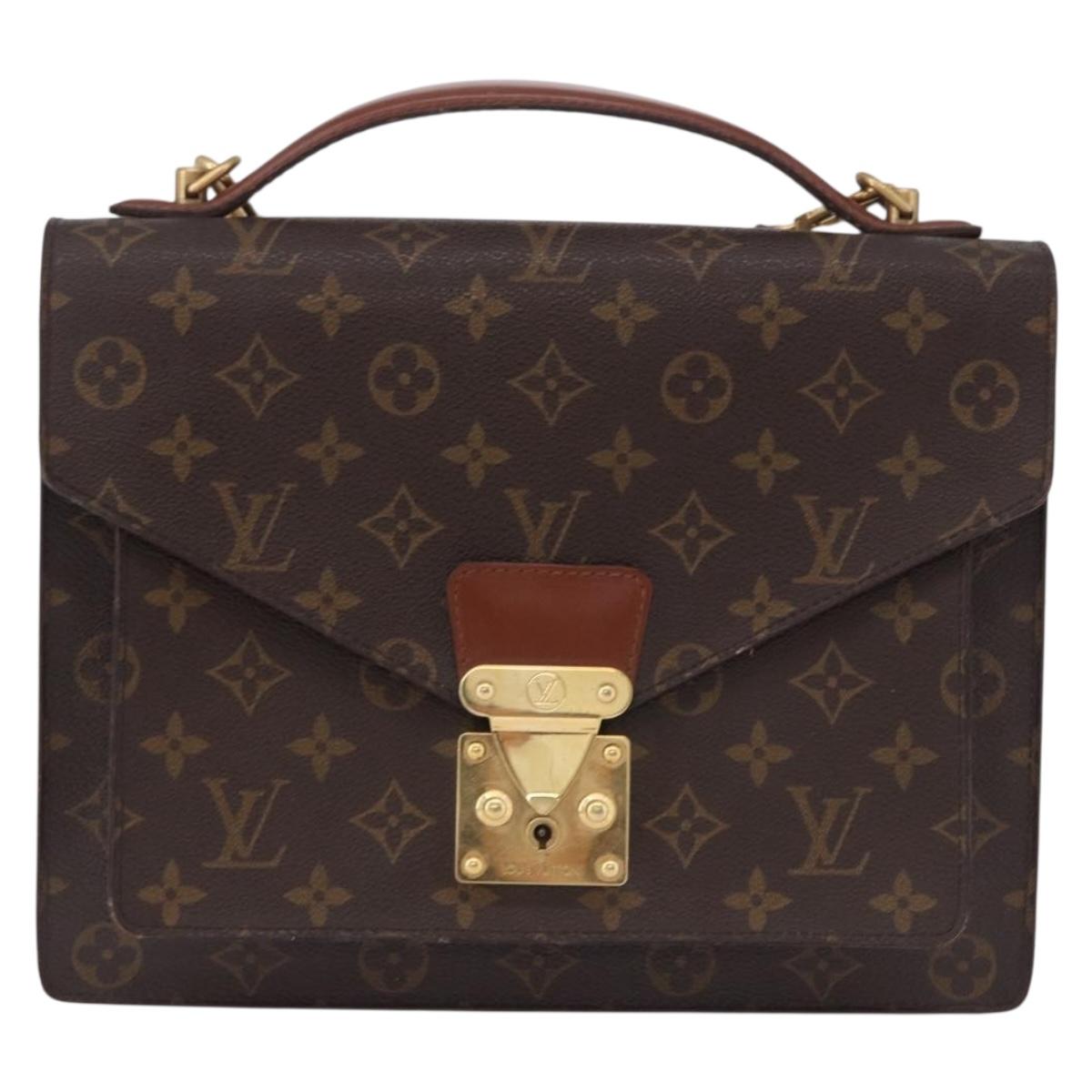 LOUIS VUITTON Monogram Monceau 28 Hand Bag M51185 LV Auth BA14467